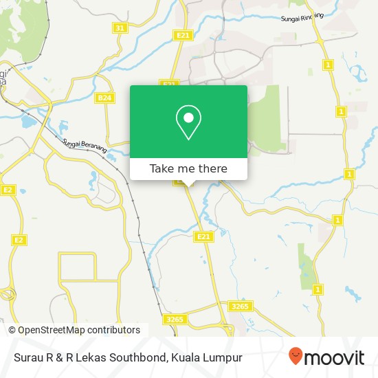 Surau R & R Lekas Southbond map