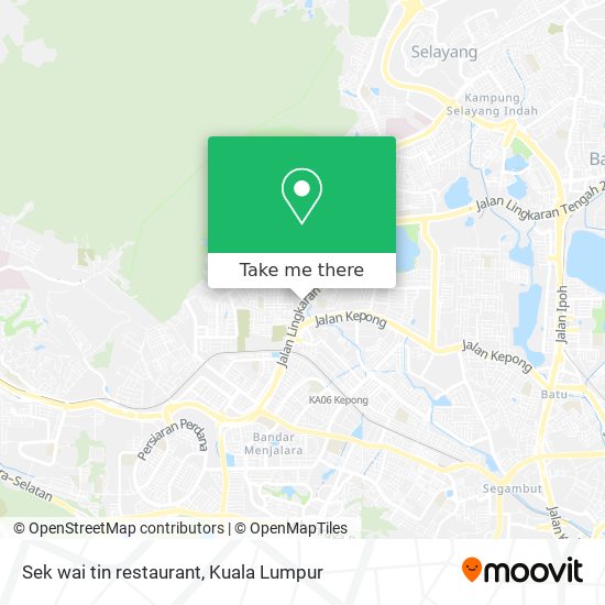 Sek wai tin restaurant map