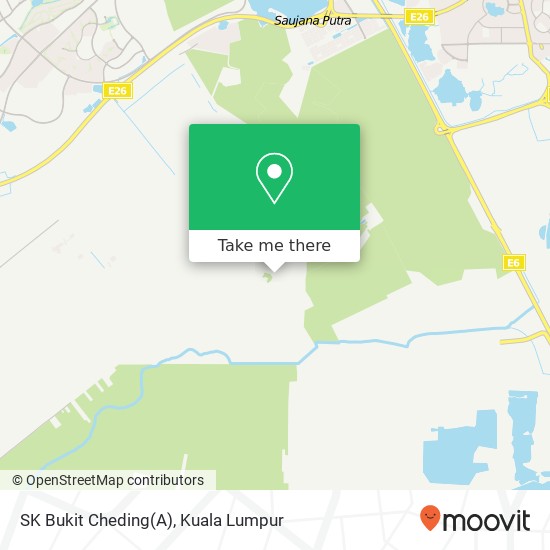SK Bukit Cheding(A) map
