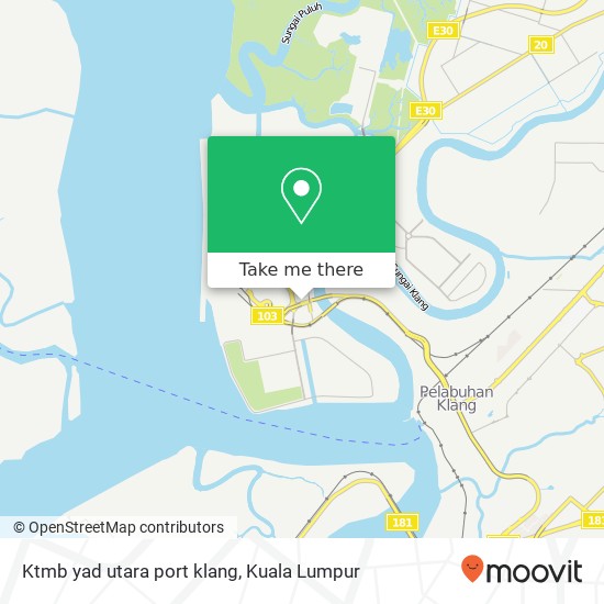 Peta Ktmb yad utara port klang