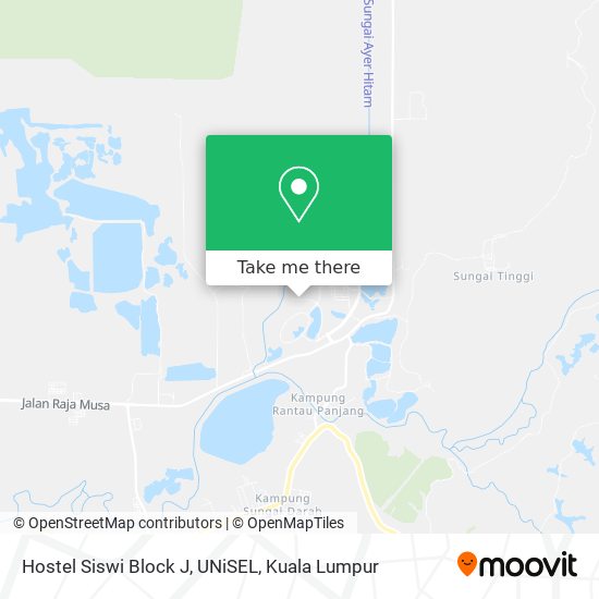 Hostel Siswi Block J, UNiSEL map