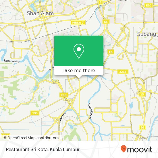 Restaurant Sri Kota map