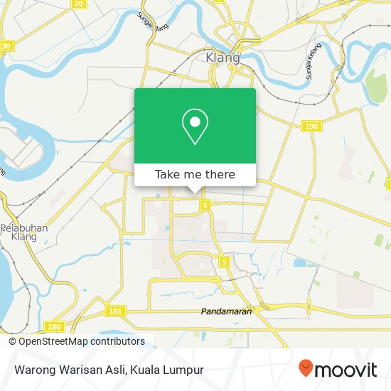 Warong Warisan Asli map