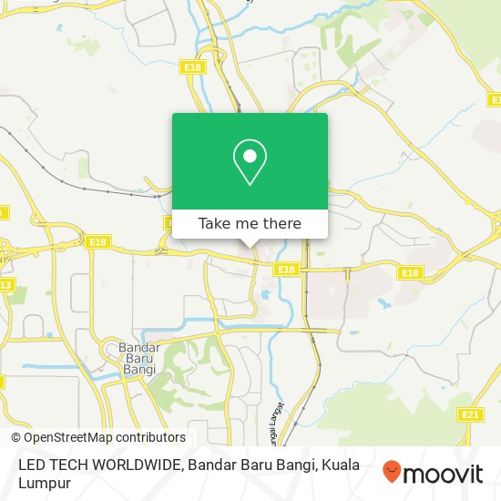 Peta LED TECH WORLDWIDE, Bandar Baru Bangi