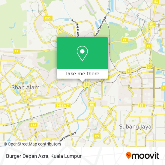 Burger Depan Azra map