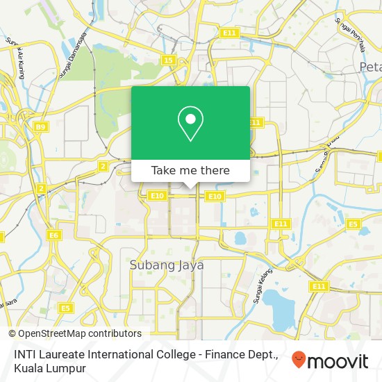 INTI Laureate International College - Finance Dept. map