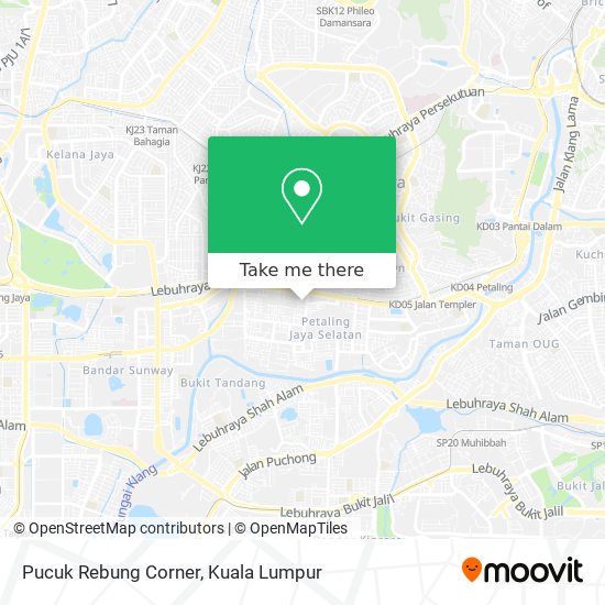 Pucuk Rebung Corner map