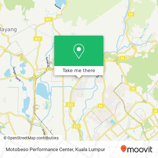 Motobeso Performance Center map