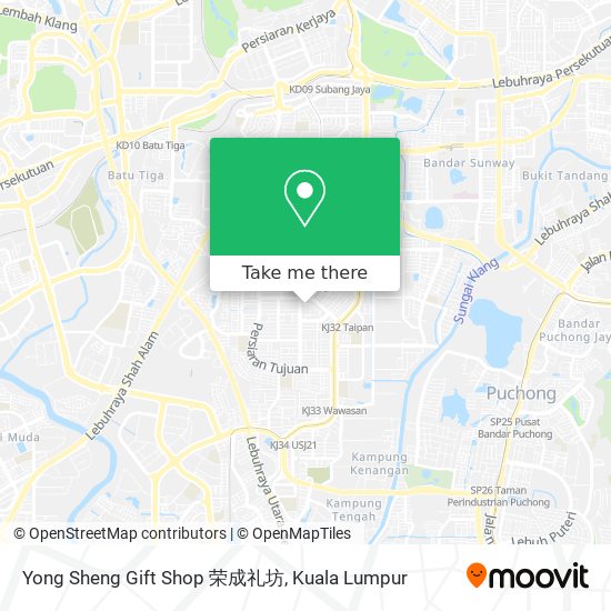 Yong Sheng Gift Shop 荣成礼坊 map