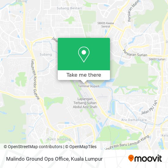 Malindo Ground Ops Office map