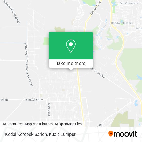 Peta Kedai Kerepek Sarion