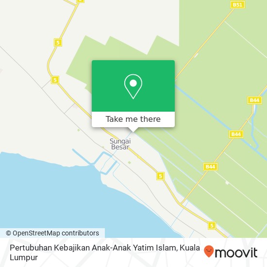 Pertubuhan Kebajikan Anak-Anak Yatim Islam map