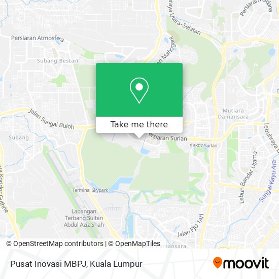 Peta Pusat Inovasi MBPJ