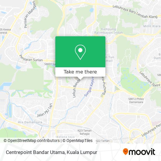 Centrepoint Bandar Utama map