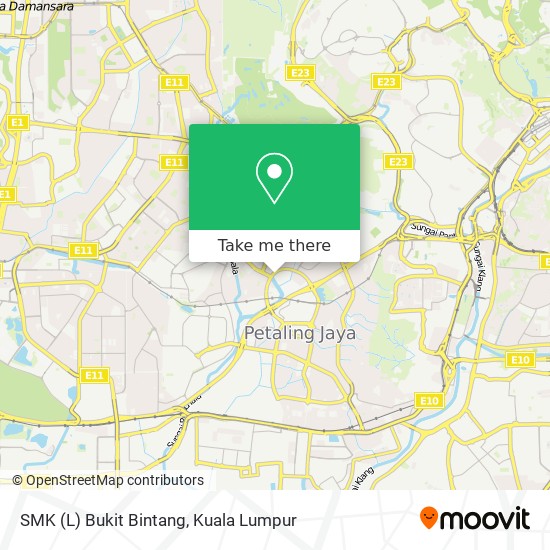 Peta SMK (L) Bukit Bintang