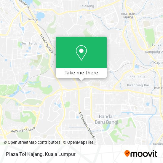 Plaza Tol Kajang map