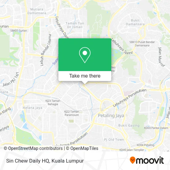 Sin Chew Daily HQ map
