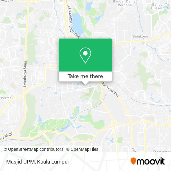 Masjid UPM map