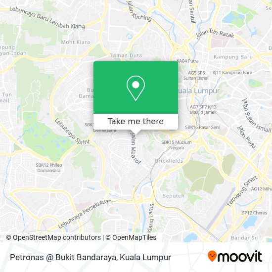 Petronas @ Bukit Bandaraya map