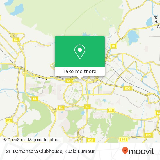 Peta Sri Damansara Clubhouse