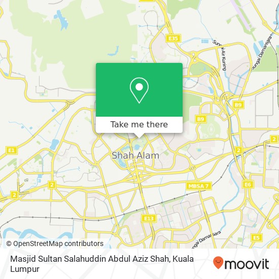 Masjid Sultan Salahuddin Abdul Aziz Shah map