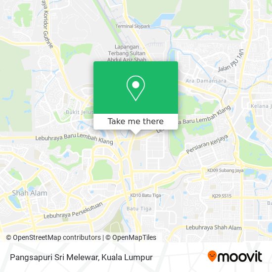 Pangsapuri Sri Melewar map