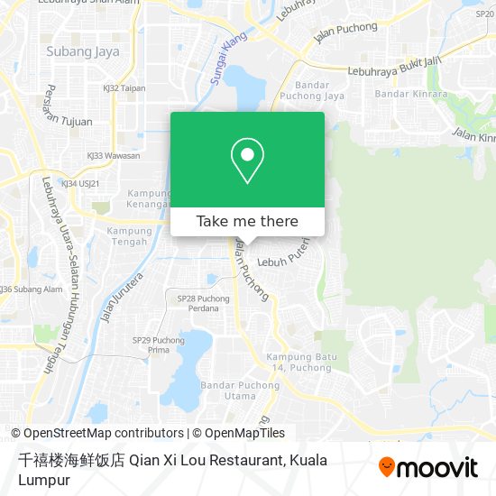 千禧楼海鲜饭店 Qian Xi Lou Restaurant map