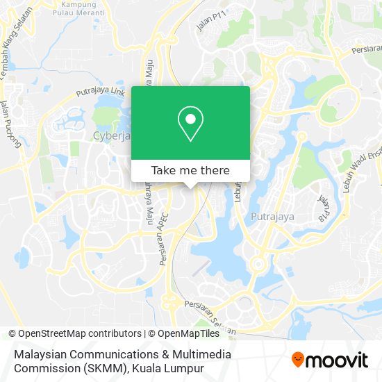 Peta Malaysian Communications & Multimedia Commission (SKMM)