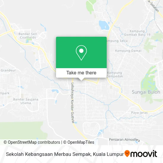 Sekolah Kebangsaan Merbau Sempak map
