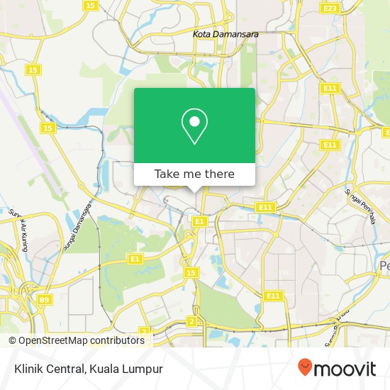 Klinik Central map