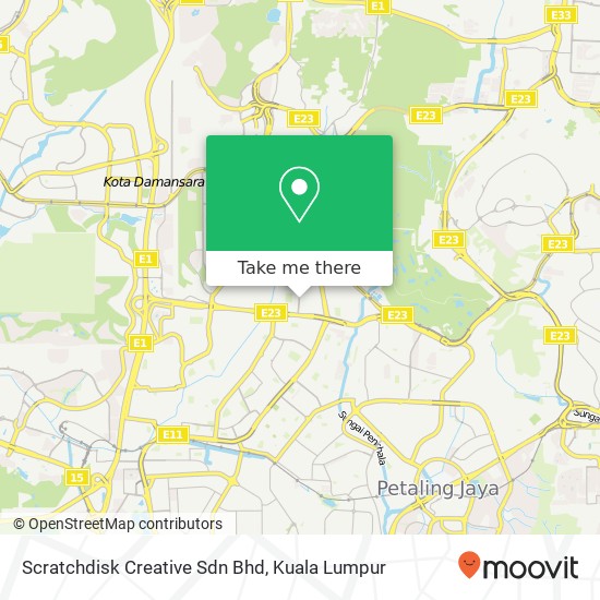 Peta Scratchdisk Creative Sdn Bhd