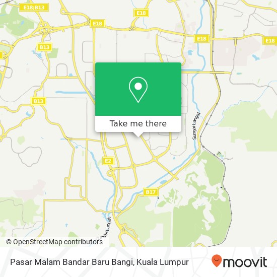 Pasar Malam Bandar Baru Bangi map