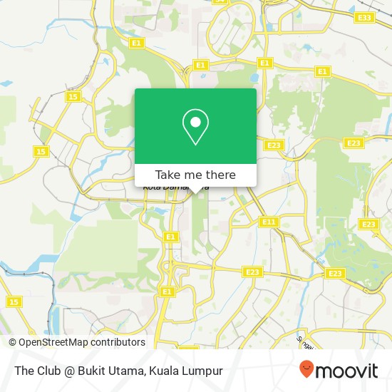 Peta The Club @ Bukit Utama