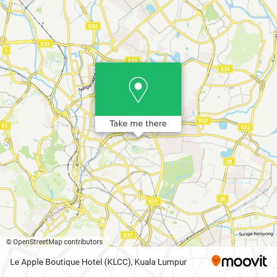 Le Apple Boutique Hotel (KLCC) map