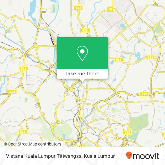 Vistana Kuala Lumpur Titiwangsa map