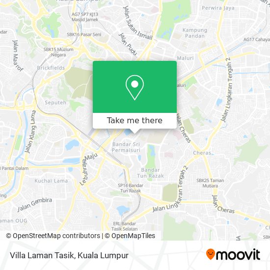 Villa Laman Tasik map