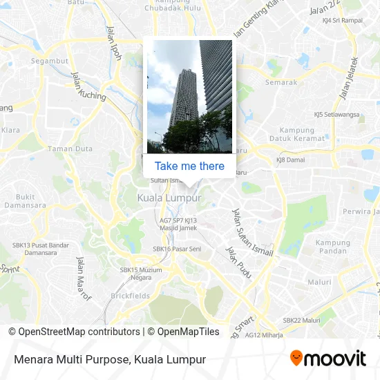 Menara Multi Purpose map