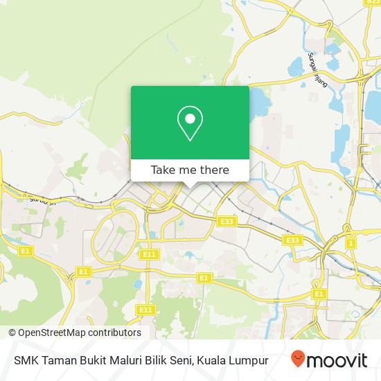 SMK Taman Bukit Maluri Bilik Seni map