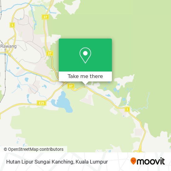 Peta Hutan Lipur Sungai Kanching