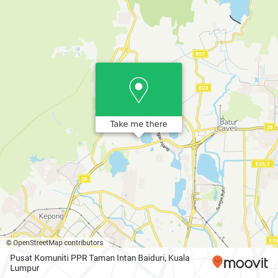 Pusat Komuniti PPR Taman Intan Baiduri map