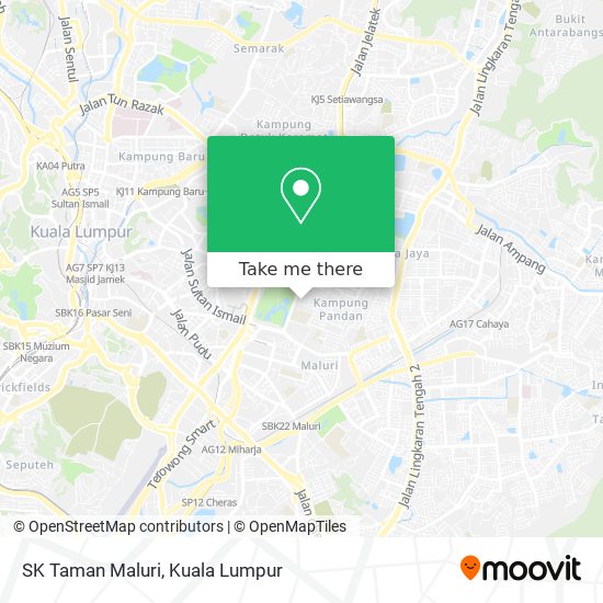 SK Taman Maluri map