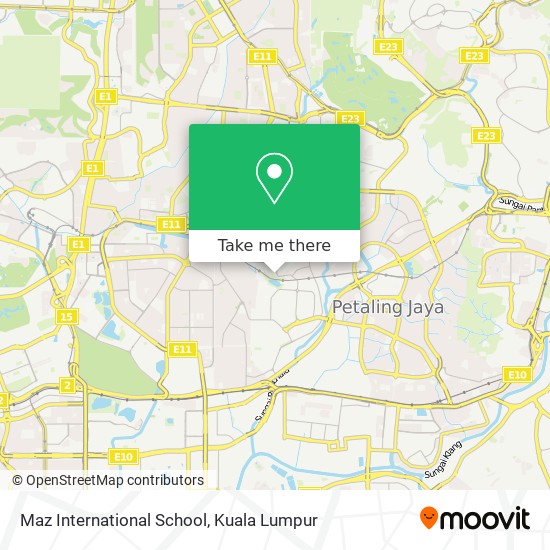 Maz International School map