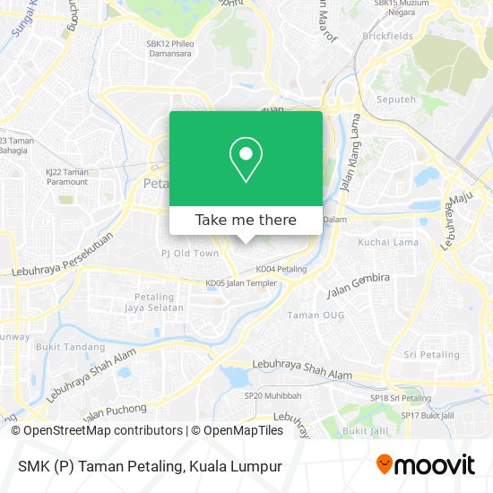 SMK (P) Taman Petaling map