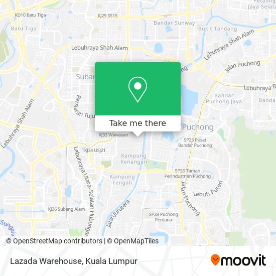 Lazada Warehouse map