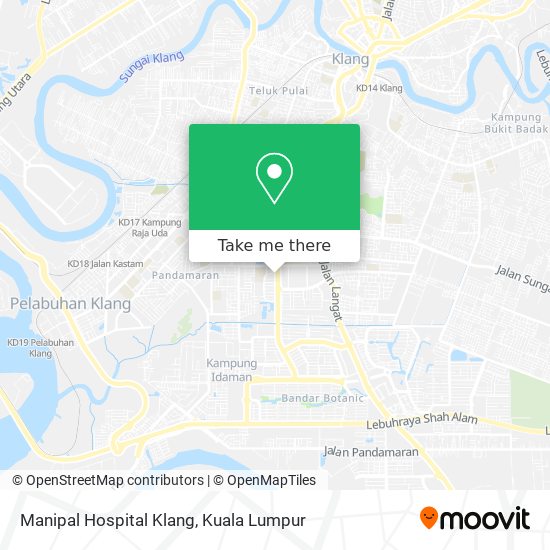 Manipal Hospital Klang map