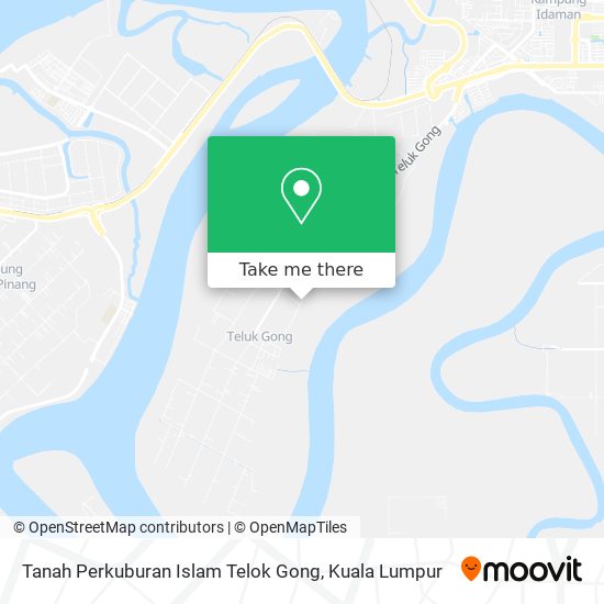 Tanah Perkuburan Islam Telok Gong map