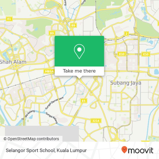 Peta Selangor Sport School