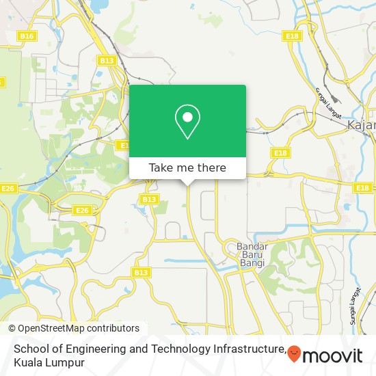 School of Engineering and Technology Infrastructure map