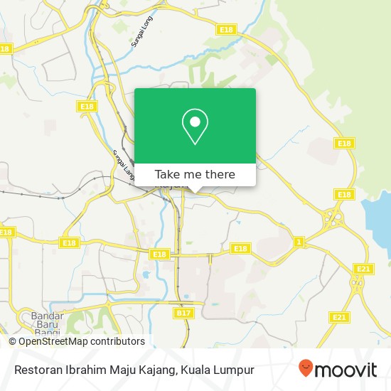 Restoran Ibrahim Maju Kajang map
