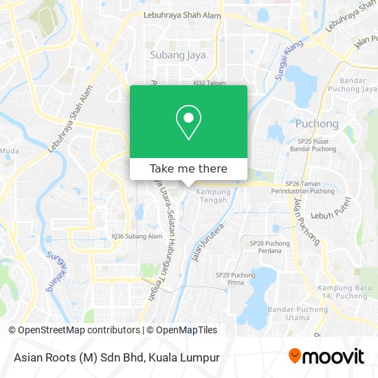Asian Roots (M) Sdn Bhd map